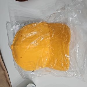 Yellow gold baseball hat